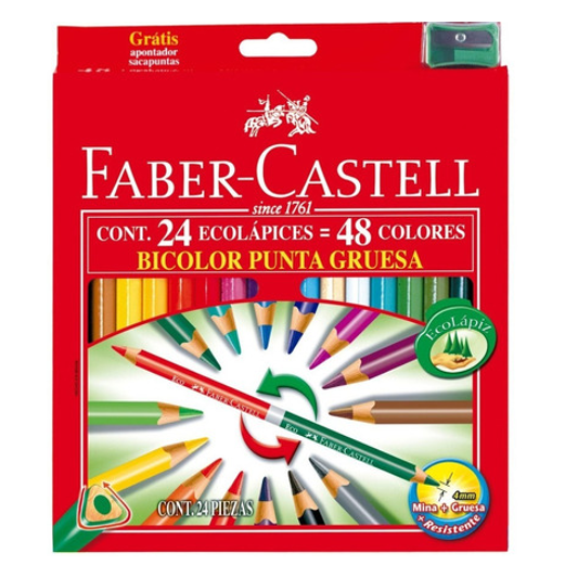 Lápices de Colores FABER-CASTELL Triangular Paquete 24un - Promart