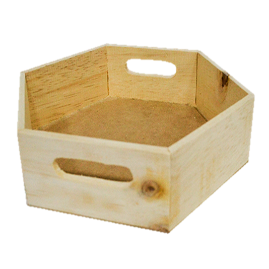 CANASTA HEXAGONAL GRANDE MDF