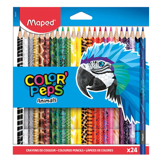 COLORES MAPED ANIMALES X24