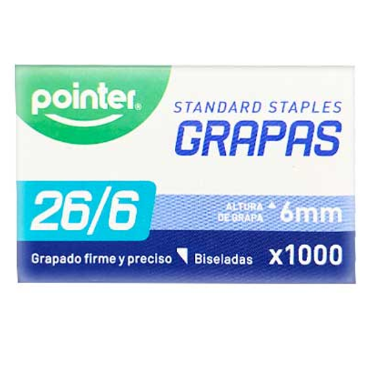 GANCHO COSEDORA POINTER 26/6 X1000 GVN
