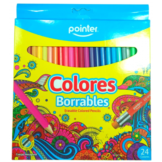 COLORES BORRABLES POINTER X24 CCP-24
