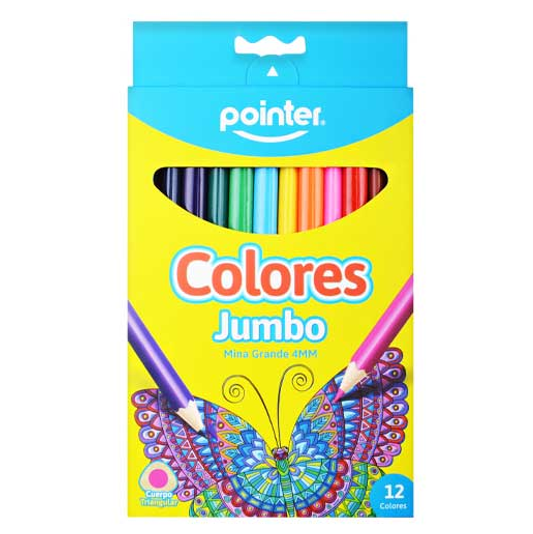 COLORES JUMBO POINTER 4MM X12 UN TCP-12JB