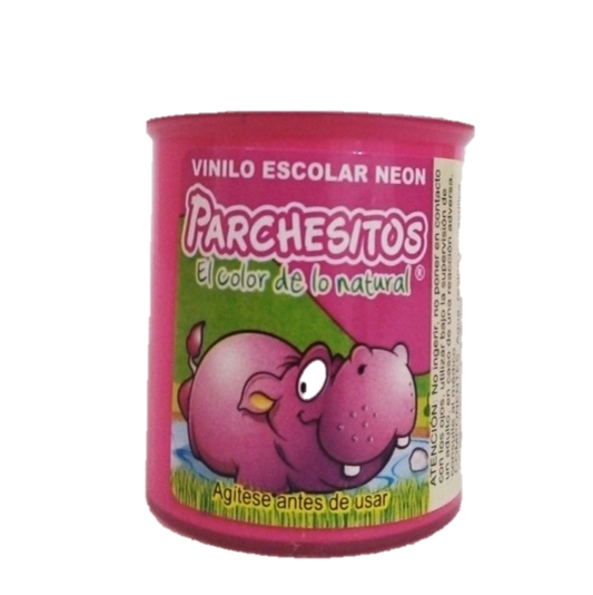 VINILO FLUOR/NEON PARCHESITOS X33 FUCSIA