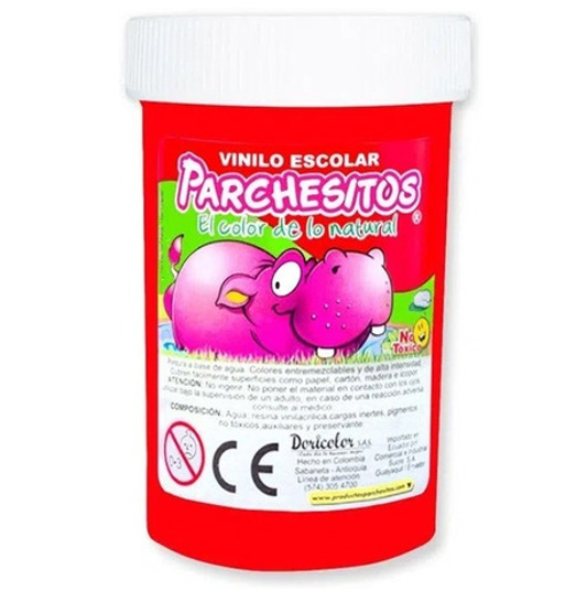 VINILO PARCHESITOS X125 ROJO