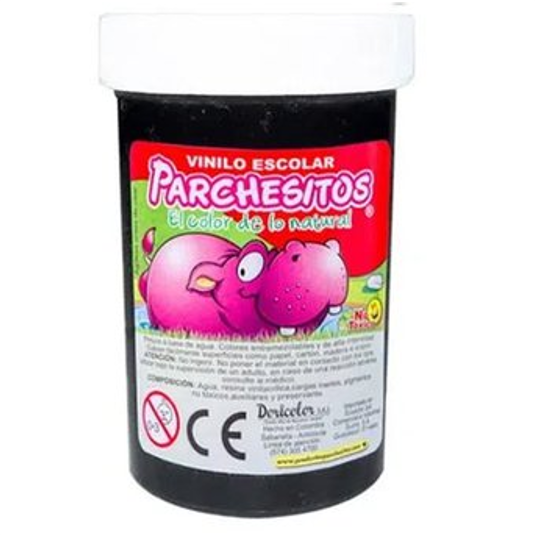 VINILO PARCHESITOS X125 NEGRO