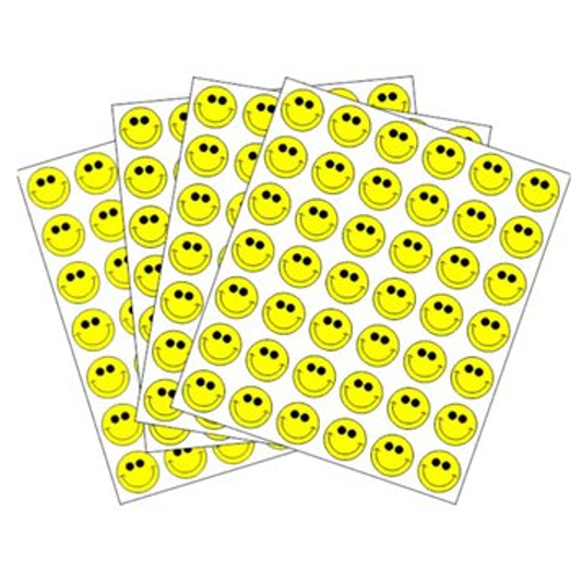 ROTULOS ADHES CARITA FELIZ X294 REF 16 AMARILLA DIMATIC