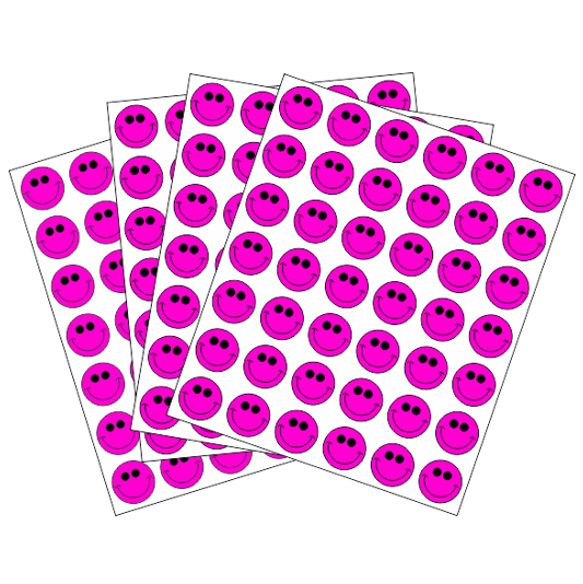 ROTULOS ADHES CARITA FELIZ X294 REF 16 FUCSIA DIMATIC