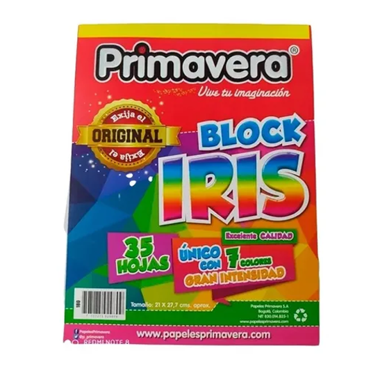 BLOCK IRIS CARTA X35 HOJAS PRIMAVERA