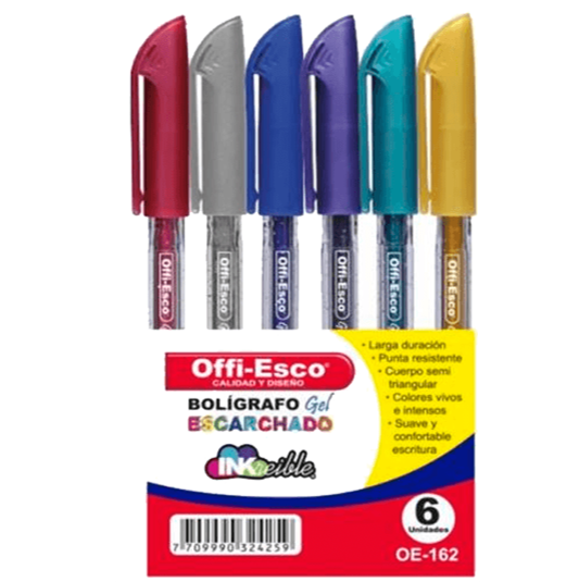 BOLIGRAFO ESCARCHADO OFFI-ESCO X6 REF OE-162