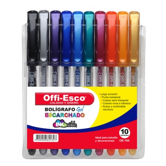 BOLIGRAFO ESCARCHADO OFFI-ESCO X10 REF OE-164