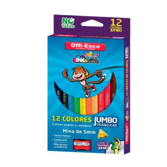 COLORES OFFI-ESCO JUMBO TRIANGULAR X12 OE-144