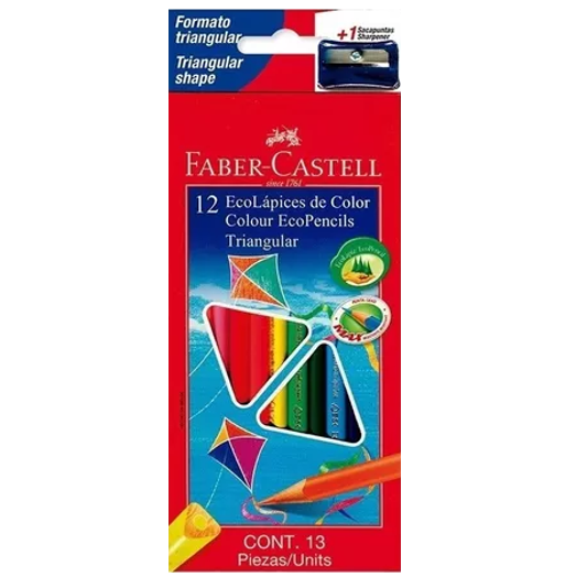 COLORES FABER X12 + 1 TRIANGULAR