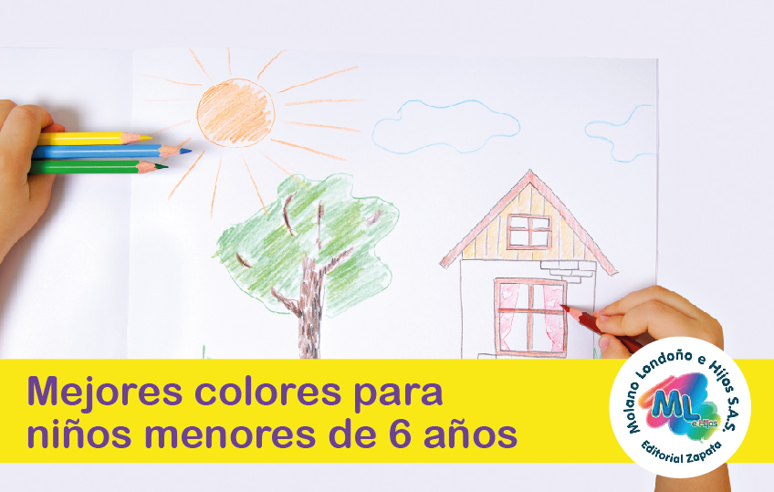 Mejores colores para niños menores de 6 años